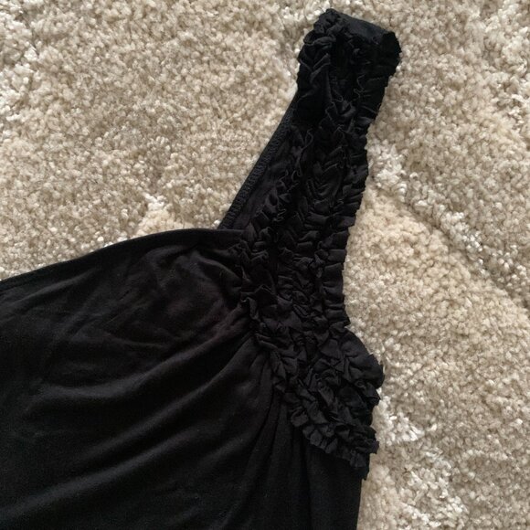 Guess Women's One- Shoulder Summer Black Top (NEW) - Picture 3 of 4